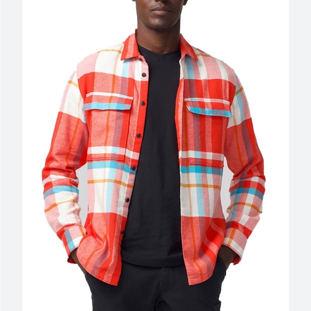 GOOD MAN BRAND Plaid Flannel Cotton Stadium Shirt Small